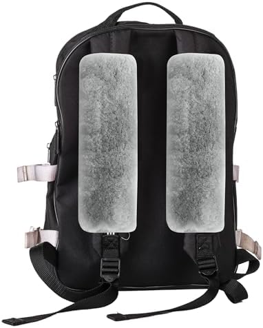 Amooca 2-Pack Real Wool Seatbelt Cover Authentic Sheepskin Shoulder Pad - Image 5