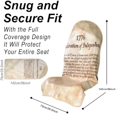 Car Seat Cover Protector Front Seats, - Image 3