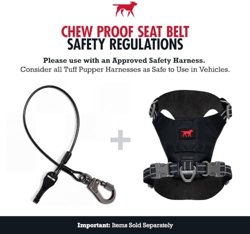Tuff Pupper Chew-Proof Steel Dog Seat Belt - Image 3