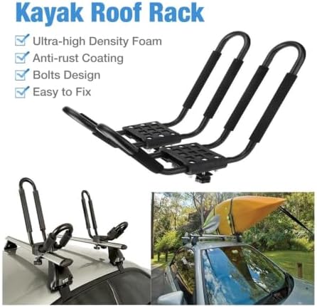 Kayak Roof Rack Universal Adjustable Canoe Car Top Carrier - Image 2