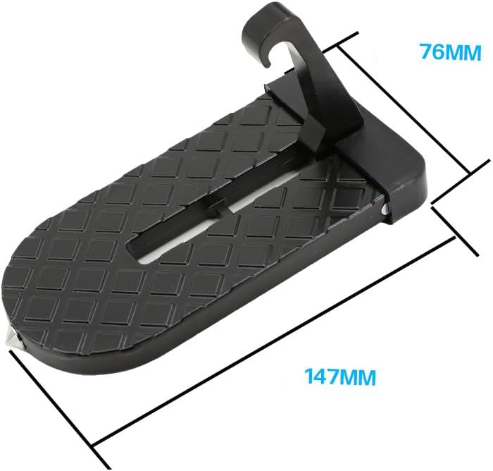 2 Pack Car Door Step with Glass Breaker Safety Hammer & Roof Rack Access - Image 2