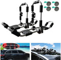 Kayak Roof Rack 4-in-1 Folding Adjustable Bilateral J-Shaped Roof Rack by Unknown