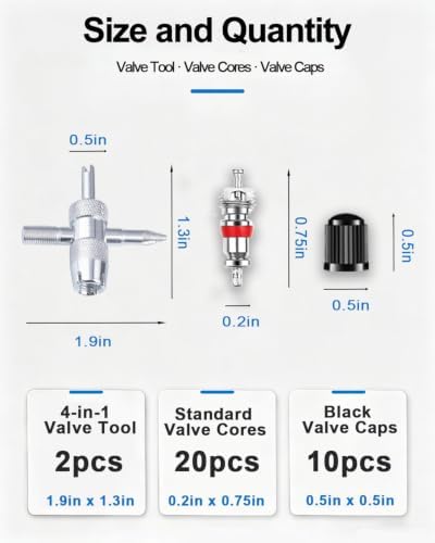 Riseuvo 36Pcs Tire Valve Stem Removal Tool Kit - Image 3