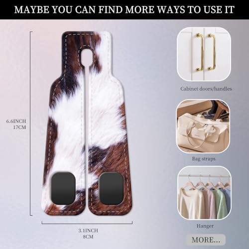 PU Leather Car Seat Hook, Storage Headrest Hanger, Cute Car Backseat Organizer - Image 4