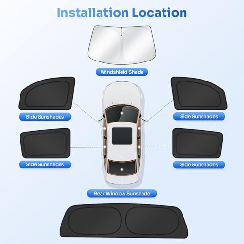 Canvcle Window Shades for 2007-2021 Toyota Tundra CrewMax Cab Accessories - Image 5