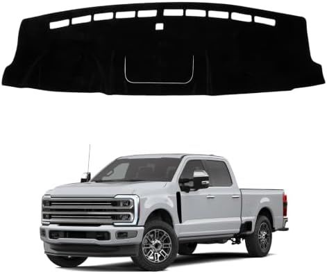 Dash Cover Mat Compatible with Ford F250 F350 F450 F550 2023-2026 Car Interior by HPEVA