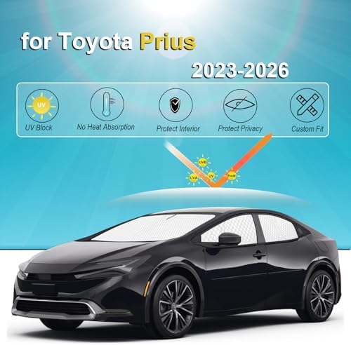 KMF 6pcs Thicken Sun Shades for Toyota Prius 2023-2025 2026 Accessories - Image 6