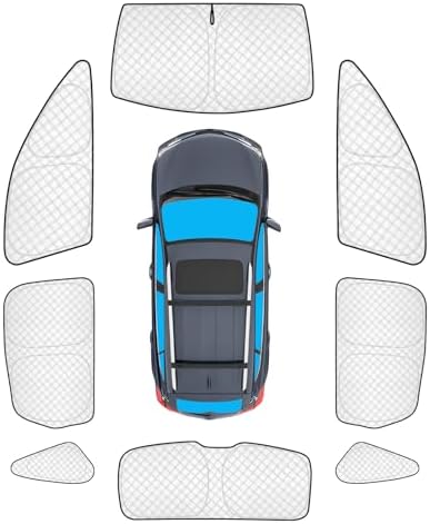 KMF 8pcs Thicken Sun Shades for Porsche Cayenne 2019-2025 Accessories, Full Car by KMF