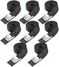 Cartman 1" x 15 ft Cam Buckle Straps, 8 Pack, 600 lb Break Strength by CARTMAN