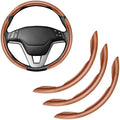 Amiss 3pcs Carbon Fiber Anti-Skid Steering Wheel Cover, Waterproof & Segmented by Amiss