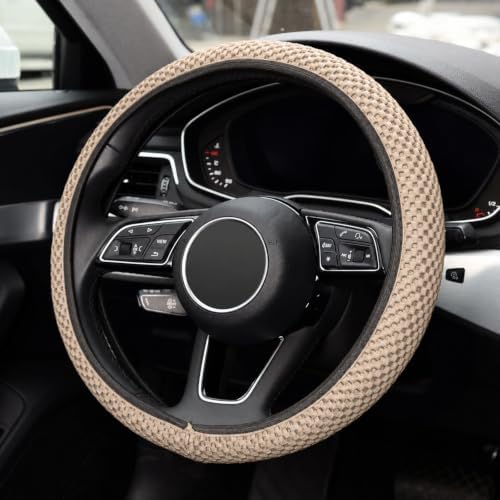 KAFEEK Elastic Stretch Steering Wheel Cover, Universal 15 Inch - Image 3