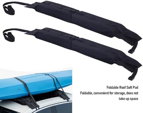 Universal Car Soft Roof Rack Pads Luggage Carrier Set - Image 3