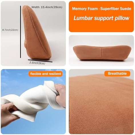 Lumbar Support Pillow, Back Pain Relief Cushion, fits tightly around the waist - Image 5