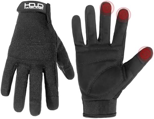 HANDLANDY Work Gloves for Men & Women, Utility Mechanic Working Gloves Touch by HANDLANDY