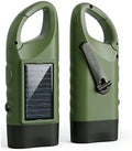 2 Packs Hand Crank Solar LED Emergency Flashlight, No Battery Required by EKNBKE