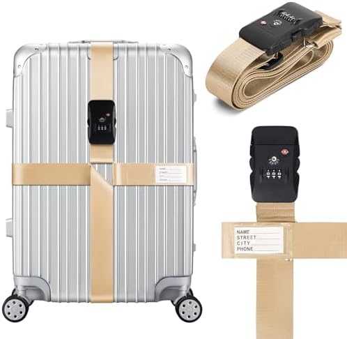 TSA Approved Luggage Straps by Linpr