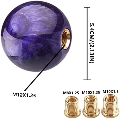 Round Ball Shift Knob Universal Marble Style Gear Shift Knob 5 6 Speed - Image 2