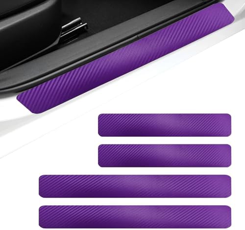 Car Door Sill Protectors, Carbon Fiber Auto Door Edge Guards Sticker, by Unknown