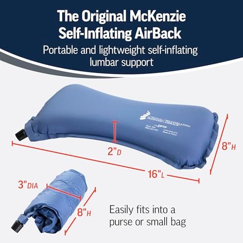 OPTP The Original McKenzie Self-Inflating AirBack Travel Lumbar Support Pillow - Image 3