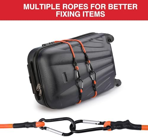 WORKPRO 24" Bungee Cords with Hooks, 4 Pack Heavy Duty Outdoor Bungee Strap - Image 5