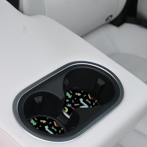 Cute Dinosaur Cup Holders Car Coasters Set - Image 6