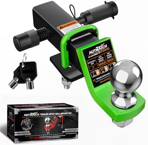 AUTMATCH Trailer Hitch Ball Mount by AUTMATCH