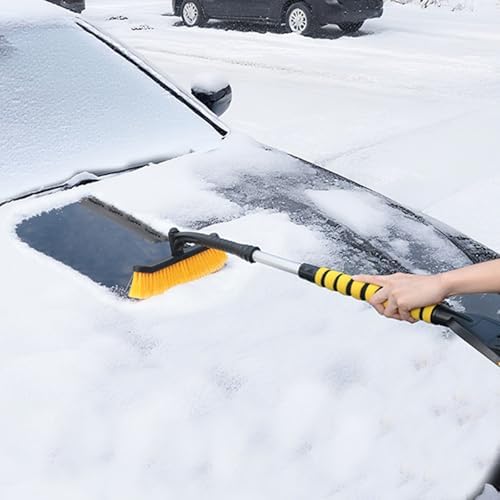 3. Heavy-Duty Ice Scraper Tool Featuring Rotatable Dense Bristles & Detachable - Image 2