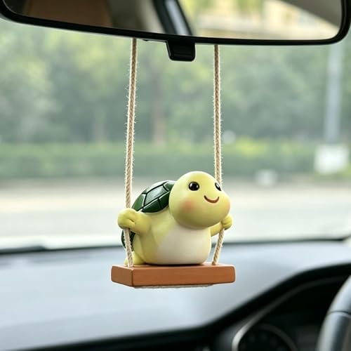 YGMONER Swinging Tortoise Car Hanging Ornament – Funny Rear View Mirror Hanging by YGMONER