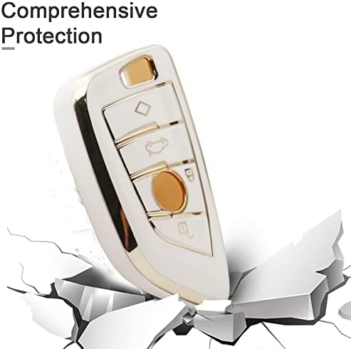 for BMW Key fob Cover with Keychain, Soft Full Protection Key Case - Image 5