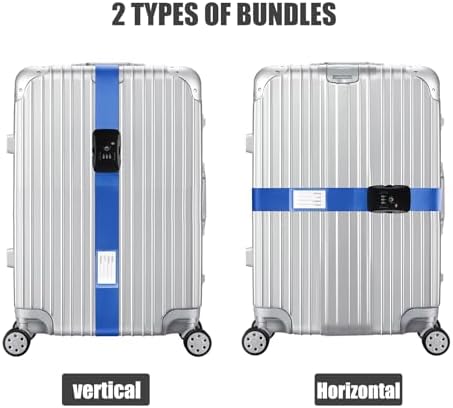 Veki Travel Luggage Straps for Suitcases, TSA Approved - Image 2