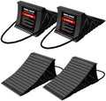 Wheel Chocks for RV Trailer, 4 Pack Non Slip Wheel Chocks for Travel Trailers by KOMOKERU