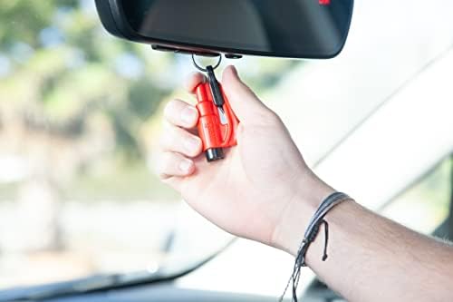resqme The Original Emergency Keychain Car Escape Tool, 2-in-1 Seatbelt Cutter - Image 2