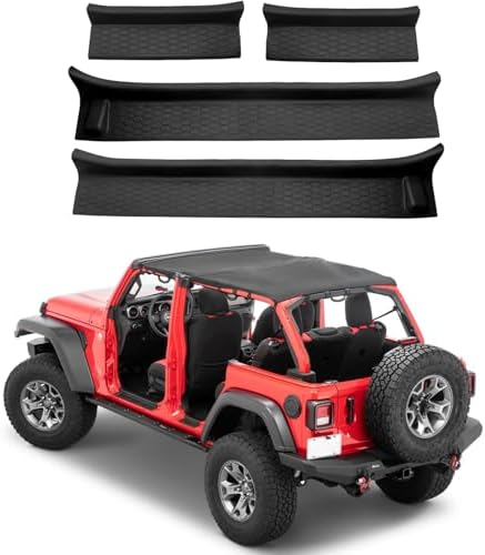 Door Sill Guards Kit for Jeep Wrangler JL/Gladiator 2018-2026 by JYMAOYI