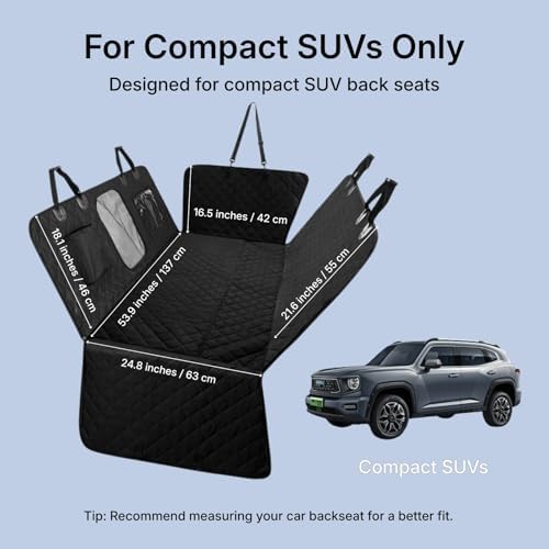 Car Back Seat Extender for Dogs, Semi-Hard Bottom Design, Fits Compact SUVs - Image 7