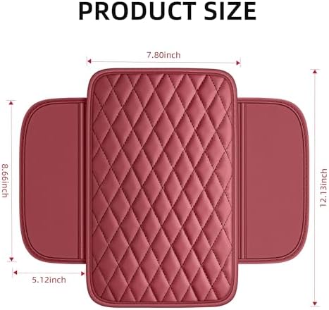 Leather Waterproof Car Armrest Console Pad - Image 5