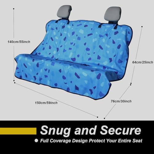 Back Seat Cover for Car Trucks Van SUV Jeep, Waterproof Rear Bench Towel Seat - Image 4
