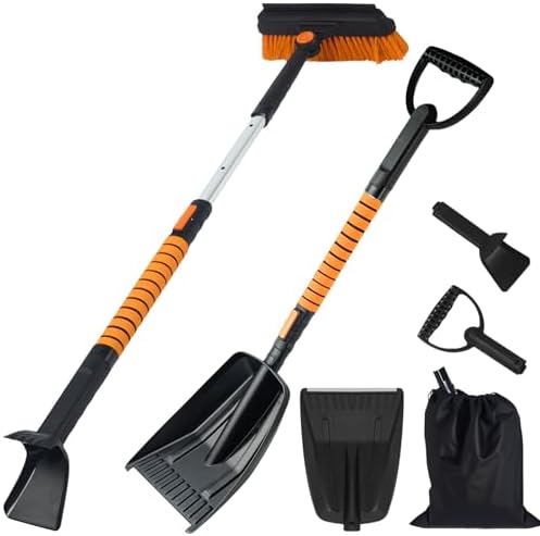5-in-1 Extendable Car Snow Brush & Ice Scraper by Unknown