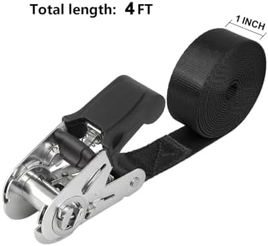 Ayaport Stainless Steel Endless Ratchet Straps, 4FT Cargo Tie Downs - Image 5