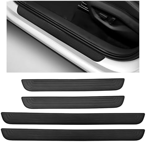 4 PCS Car Door Sill Protector, Anti-Scratch Automotive Threshold Protective by XJVSS