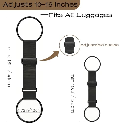 2Pack Adjustable Luggage Straps - Image 5