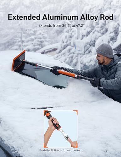 AstroAI 47.2 Inch 2-in-1 Snow Brush - Image 6