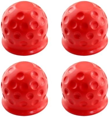 4PCS 2 Inch Trailer Hitch Ball Cover Tow Ball Protector Red - Image 7