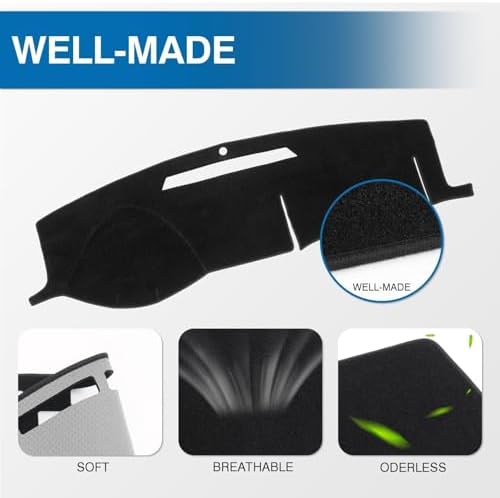 KUST Black Dash Cover for Chevy Chevrolet Impala 2006-2013/Impala Limited - Image 4