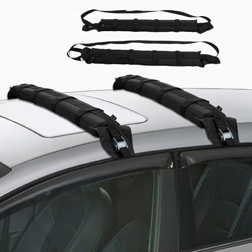 Jiawu Soft Roof Rack Pads for Surfboard, Heavy Duty Universal Car Roof Racks - Image 2