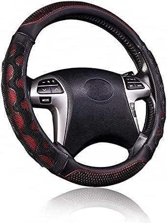 Flying Banner car Steering Wheel Cover Faux Leather Massage Universal fit 3D by FlyingBanner