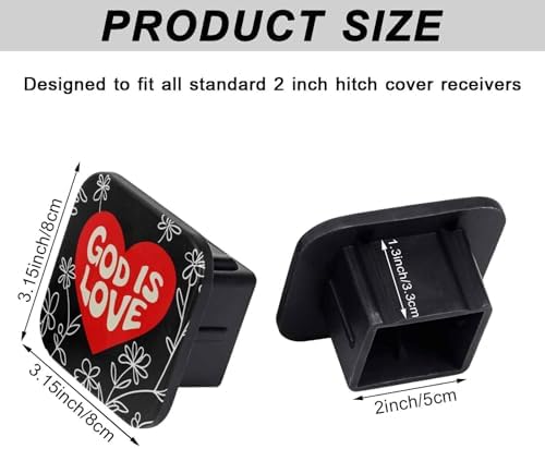 2" Trailer Hitch Cover Rubber Receiver Tube Cap Trailer Hitch Covers - Image 2