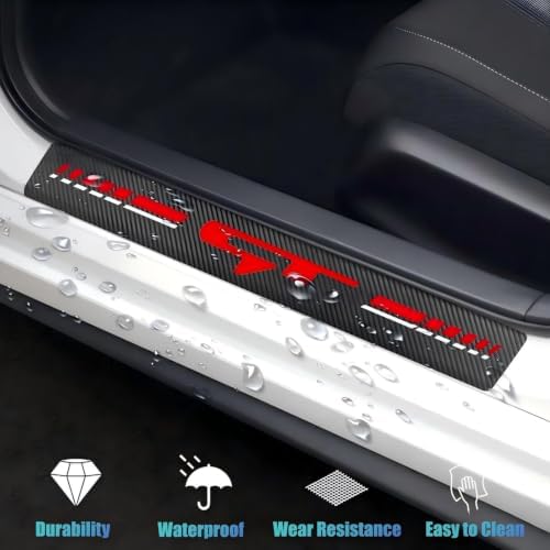 4-Pack Car Door Sill Guards Anti-Scratch Threshold Stickers - Image 4