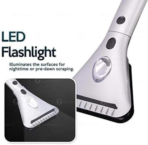 ZONETECH Heated Car Window Ice/Snow Scraper Extendable Auto Windshield Heated - Image 4