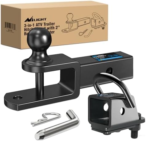Nilight 3 in 1 ATV UTV Multi Hitch Mount by Nilight
