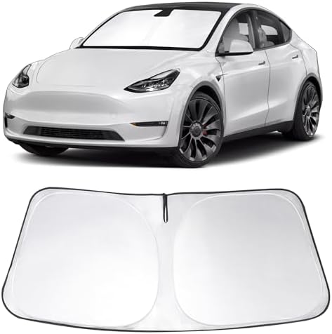 Windshield Sunshade for 2025 2026 Model Y Juniper/Model 3 by LHFLIVE